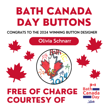 winning design for Bath Canada Day 2024