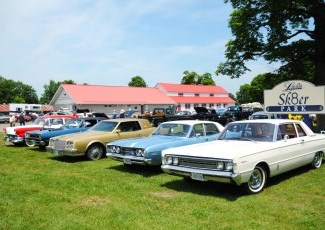 classic cars lined up