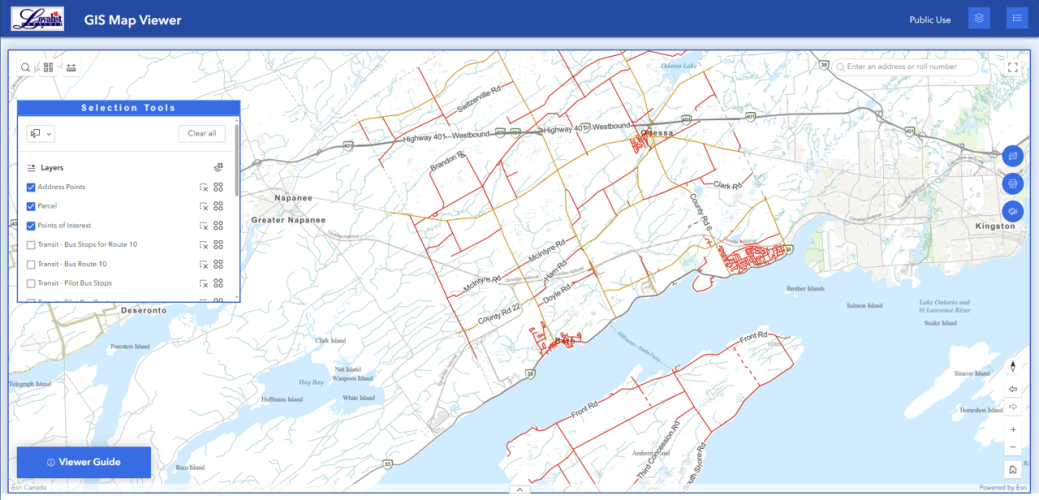 map of Loyalist Township