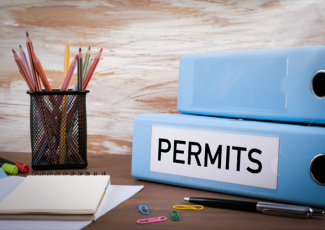 folder labelled permits